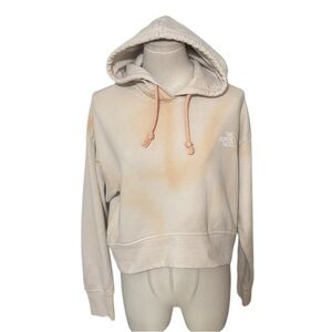 The North Face Tie-Dye Neutral Sweatshirt Hoodie Cropped XS S Casual Relaxed Fit